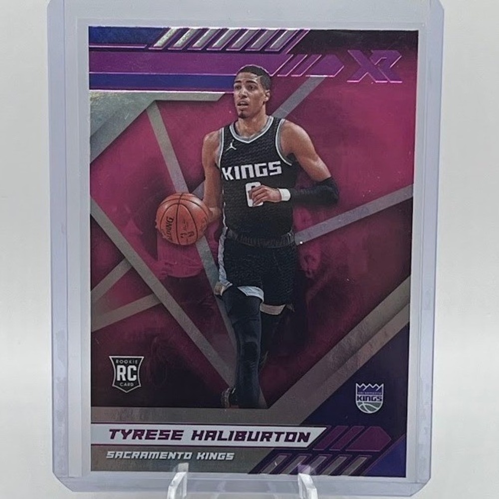 Tyrese Haliburton Pink Prizm 2020 Panini Chronicles XR 252 NBA Sacramento Kings